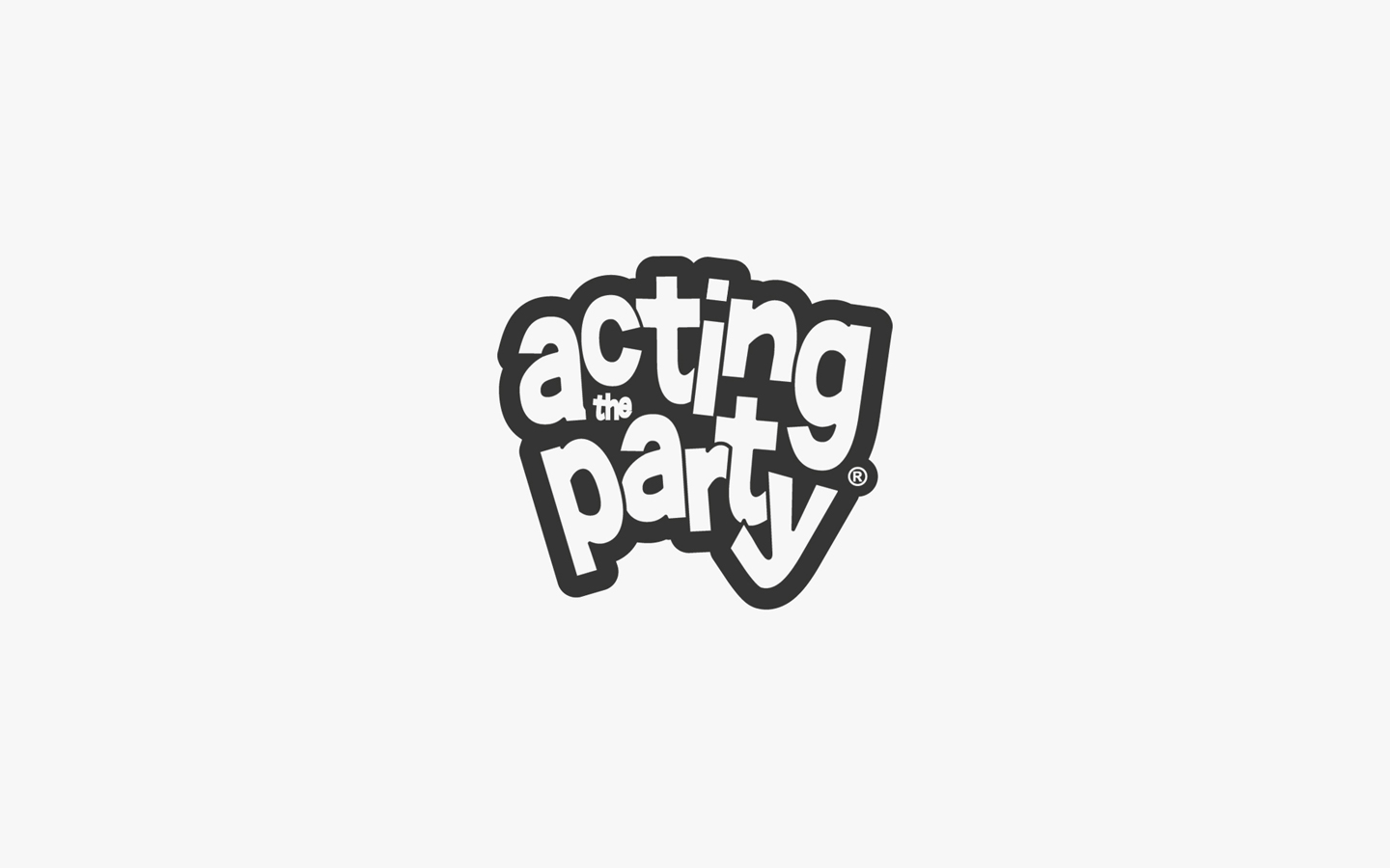Acting the Party Logo Design in Mono