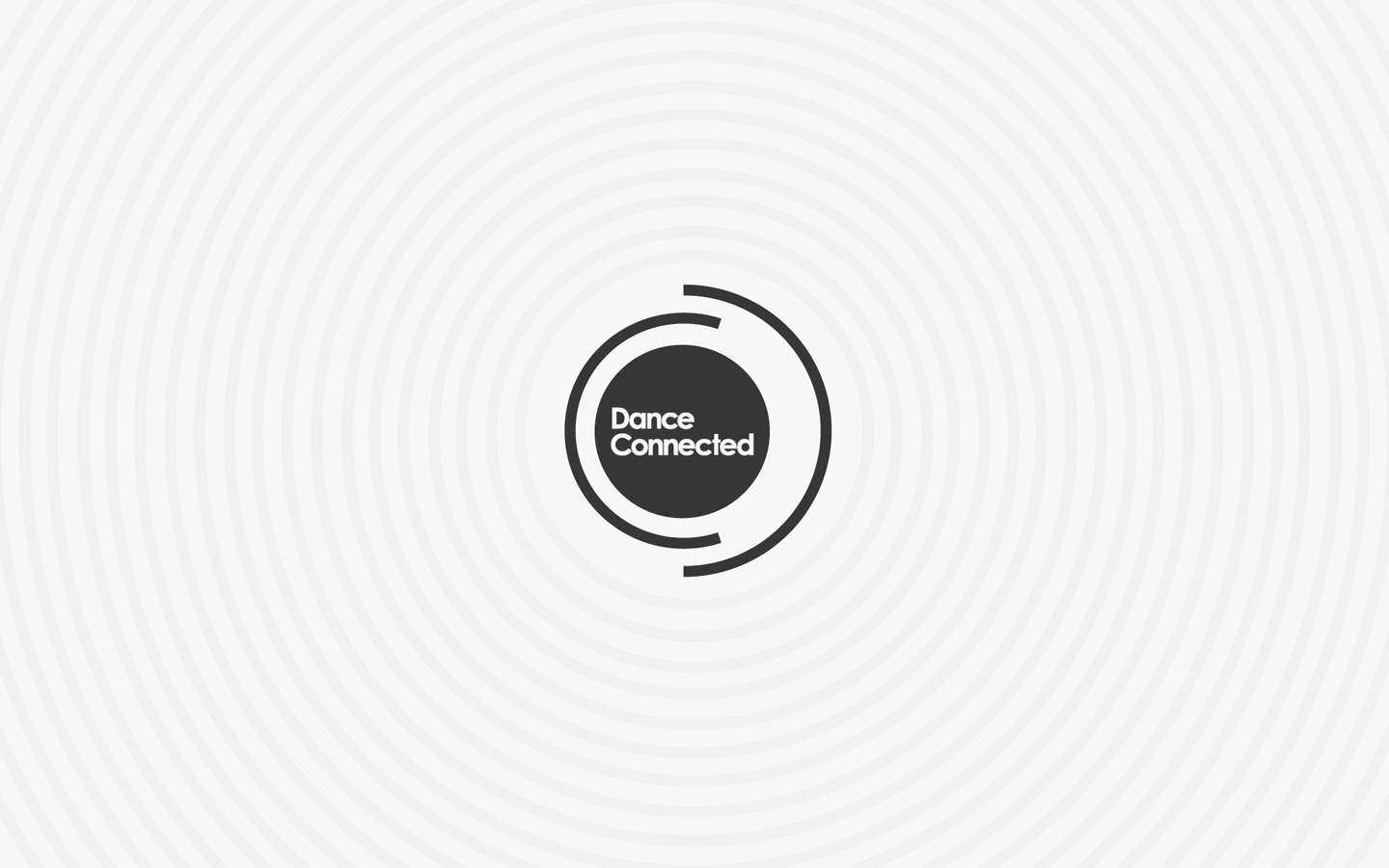 Dance Connected, Logo Design in Mono on Brand Pattern