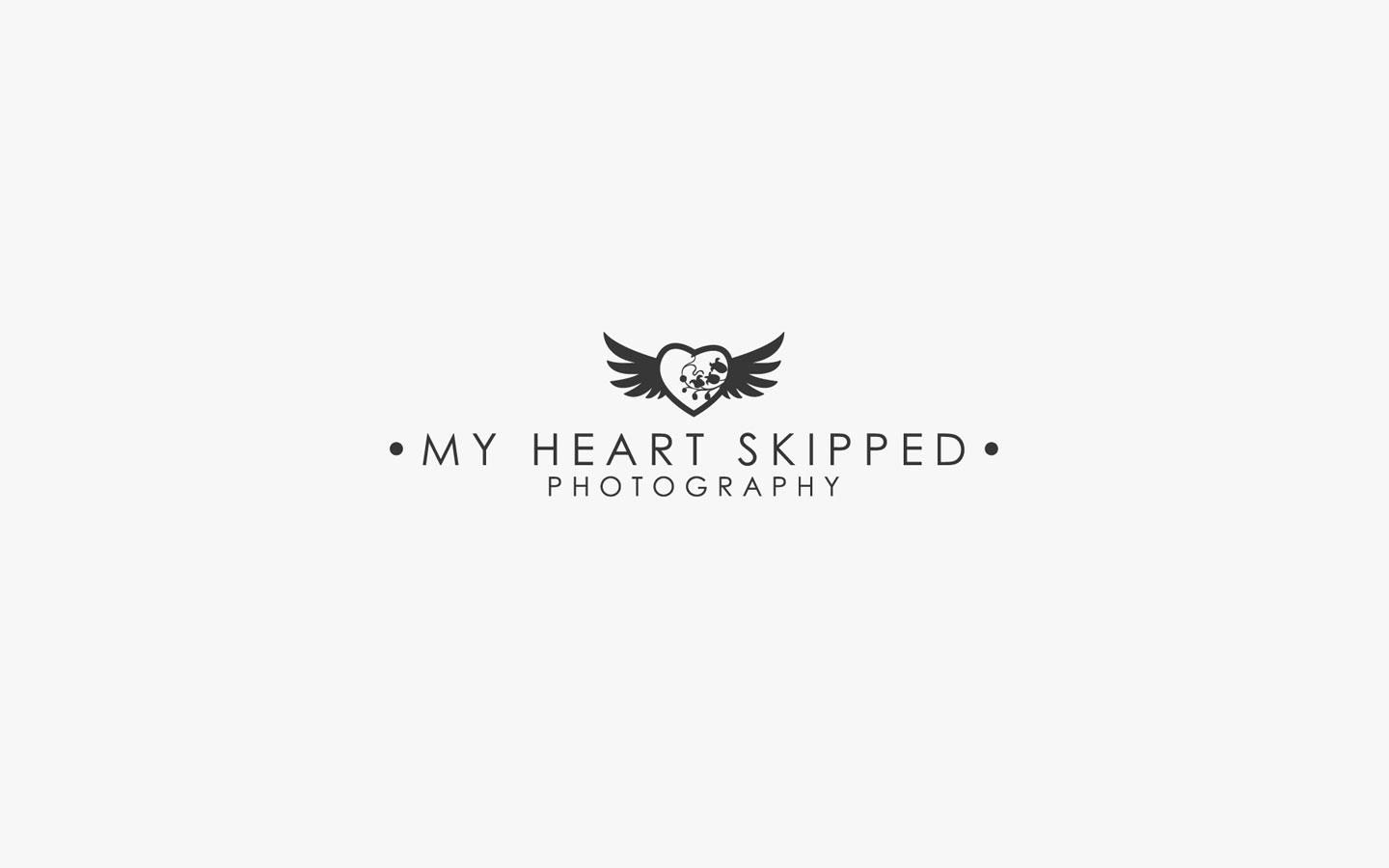 My Heart Skipped Logo Design in Mono