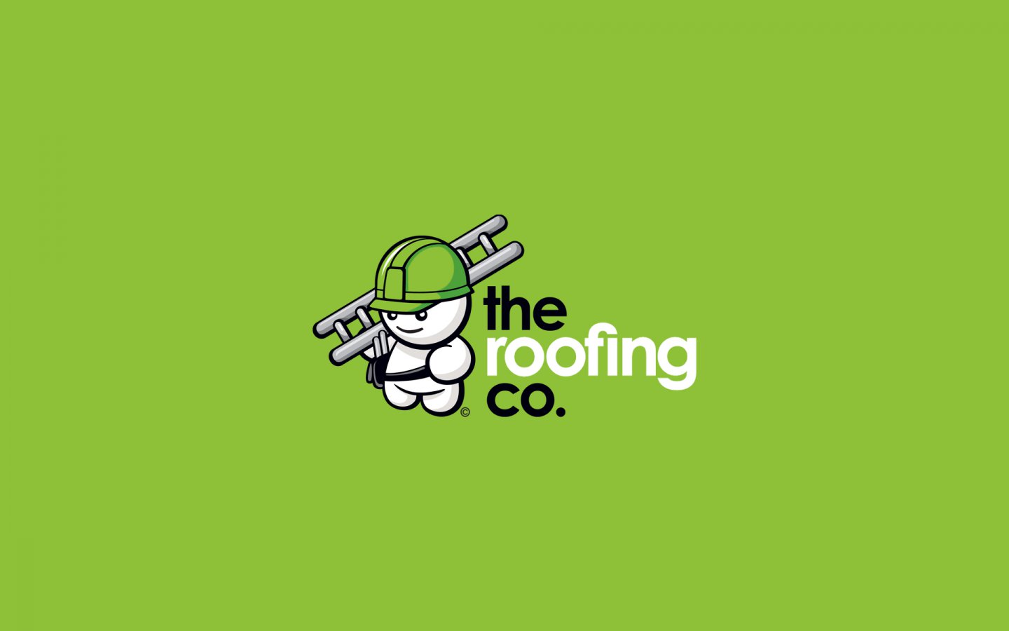 The Roofing Company, Logo Design in Brand Colours